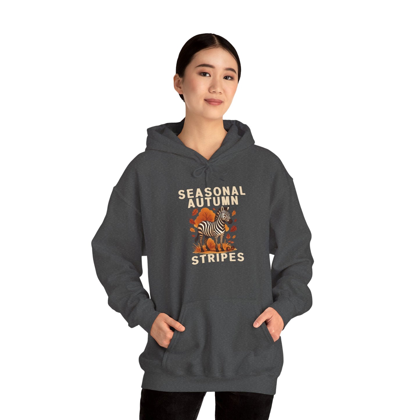 Seasonal Autumn Stripes – Zebra Hoodie