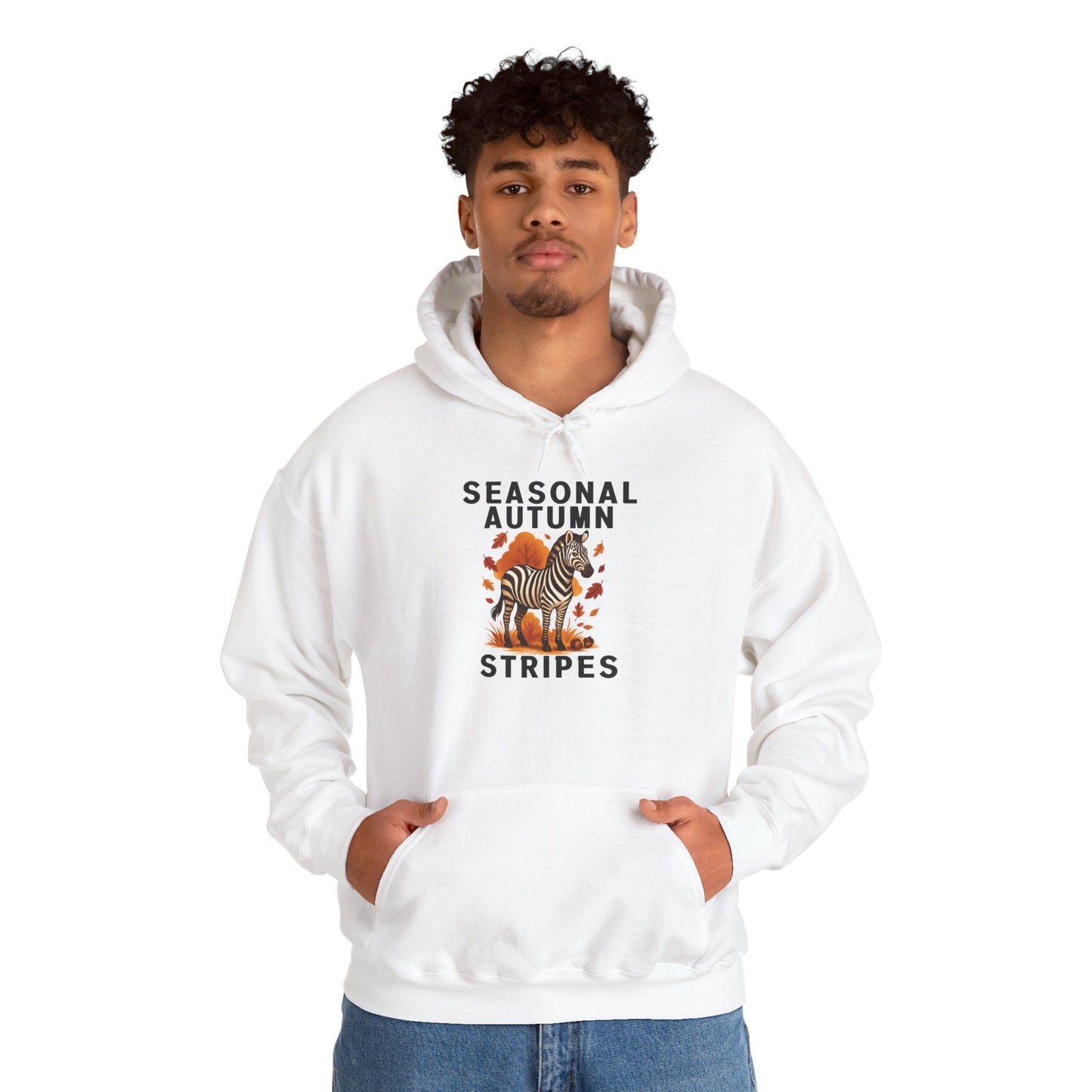 Seasonal Autumn Stripes – Zebra Hoodie