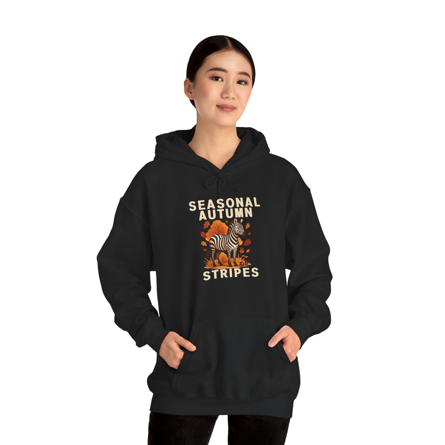 Seasonal Autumn Stripes – Zebra Hoodie