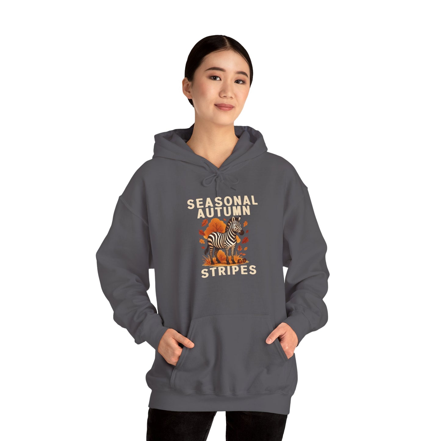 Seasonal Autumn Stripes – Zebra Hoodie