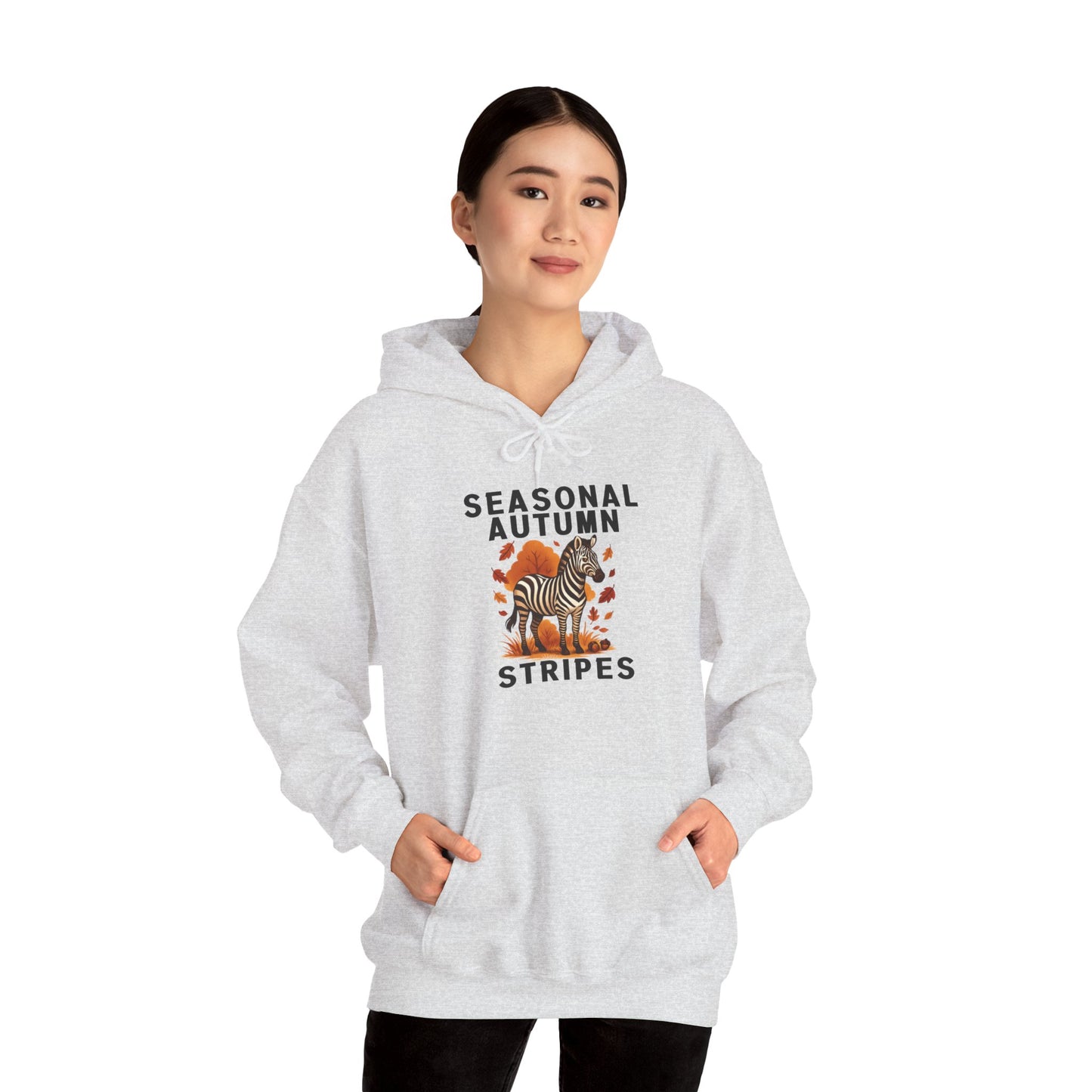 Seasonal Autumn Stripes – Zebra Hoodie