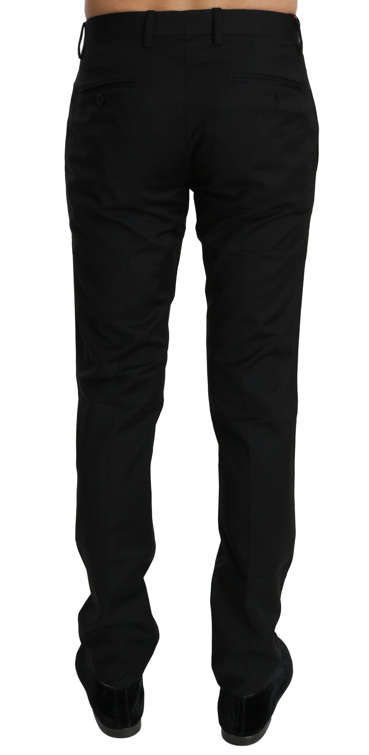 Dolce & Gabbana Elegant Black Wool Dress Pants