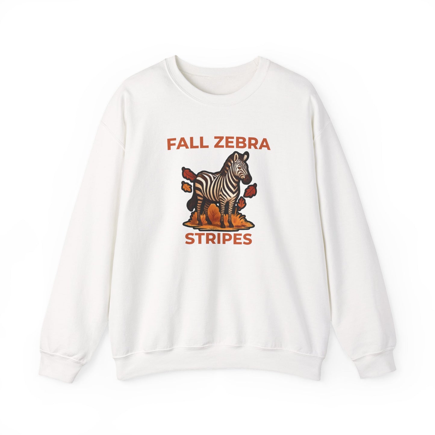 Fall Zebra Stripes Sweatshirt – Cozy Sweatshirt
