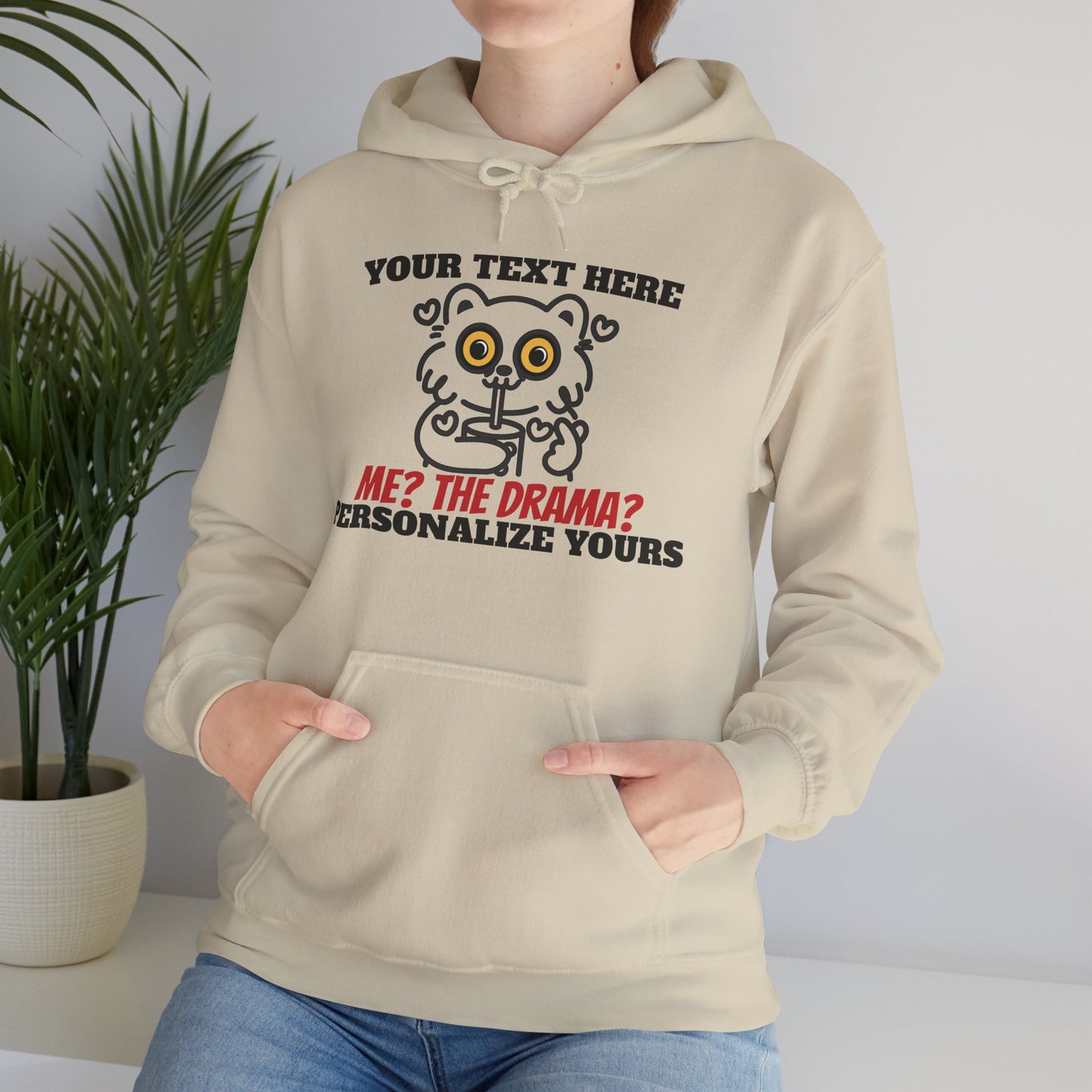 Me? The Drama? Funny Cat Hoodie – Custom Names