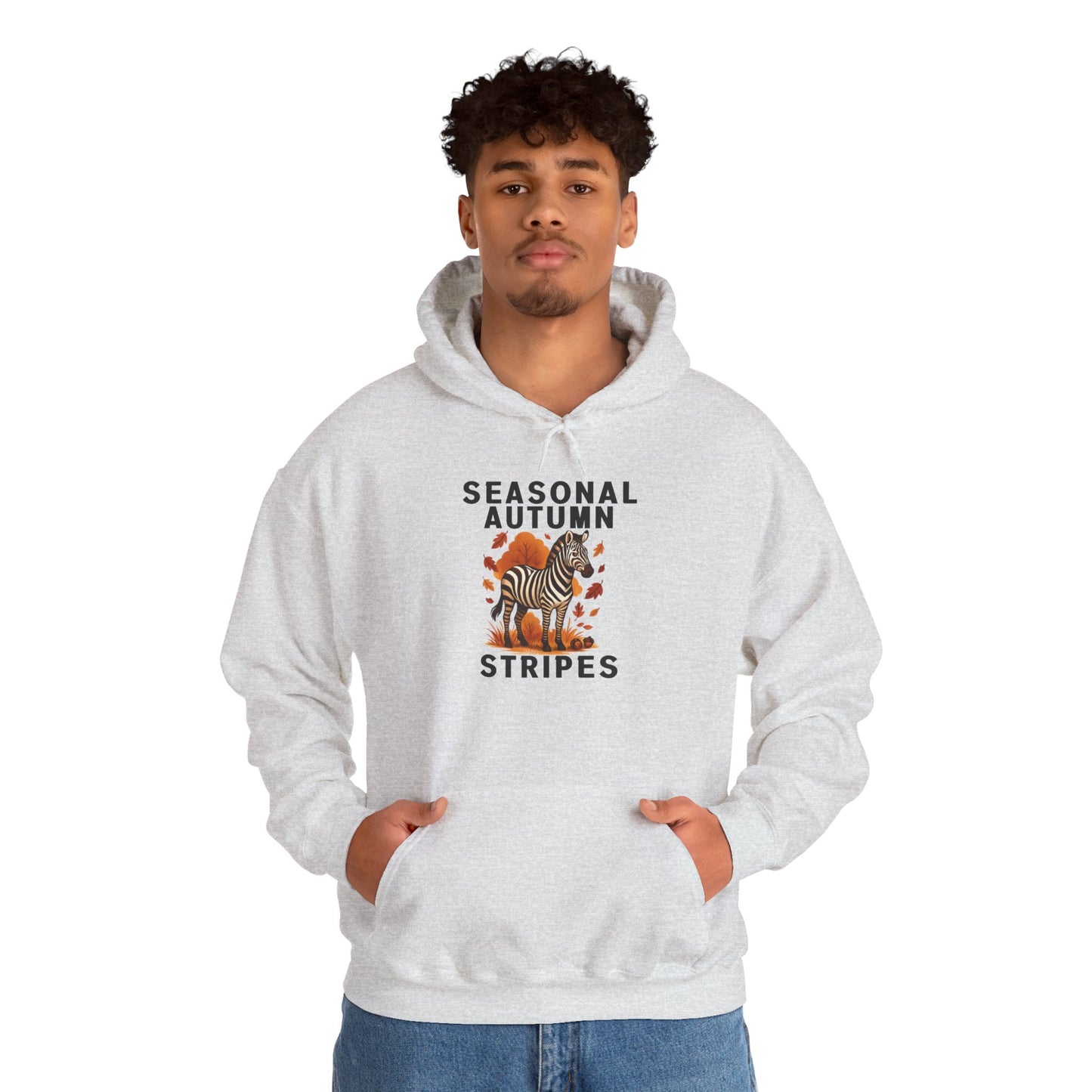 Seasonal Autumn Stripes – Zebra Hoodie