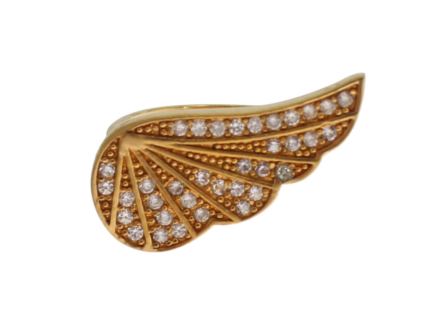 Nialaya Glamorous Gold Plated Crystal Ring