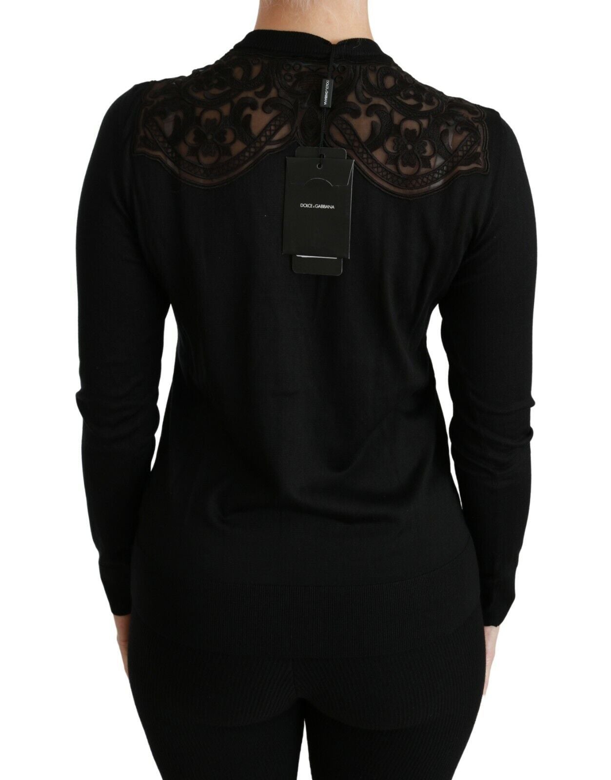 Dolce & Gabbana Alluring Silk Blend Lace Cardigan