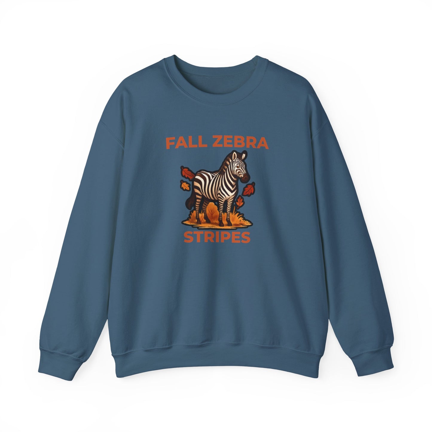 Fall Zebra Stripes Sweatshirt – Cozy Sweatshirt