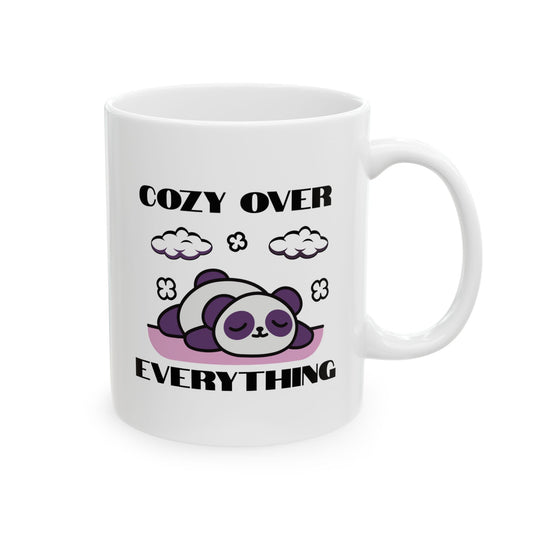 Cozy Over Everything Panda Ceramic Mug 11oz