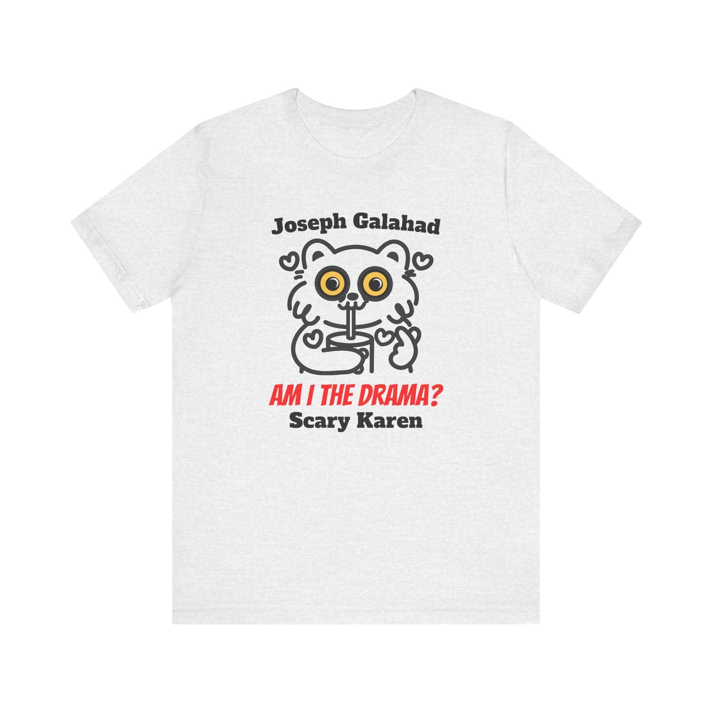 Am I the Drama? Funny Cat T-Shirt – Custom Name Unisex Graphic Tee