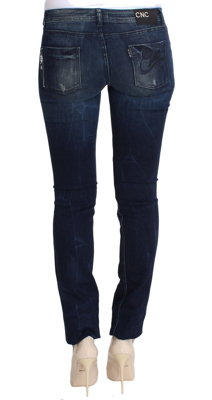 Costume National Chic Slim Fit Skinny Blue Jeans