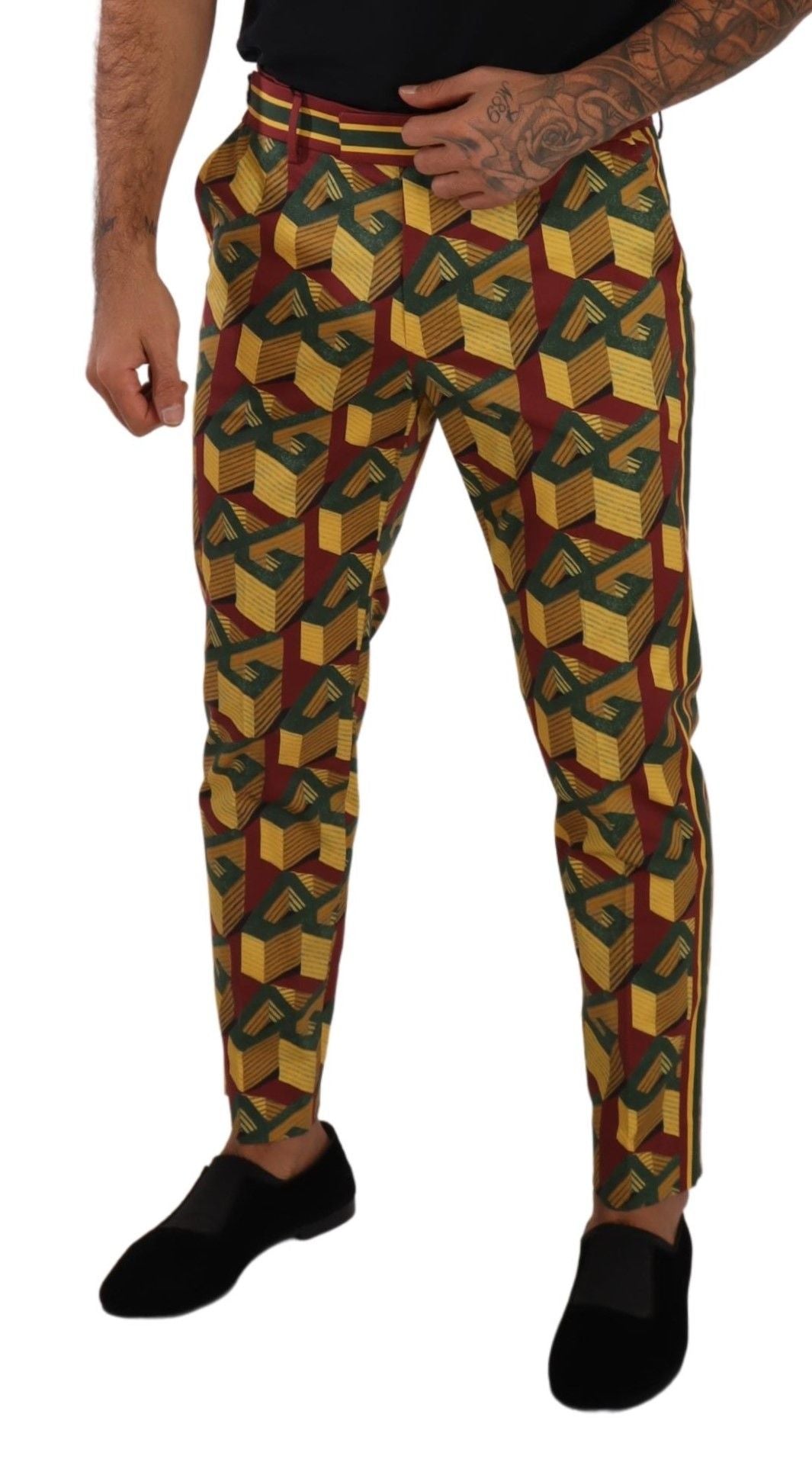 Dolce & Gabbana Elegant Multicolor Tapered Pants for Men