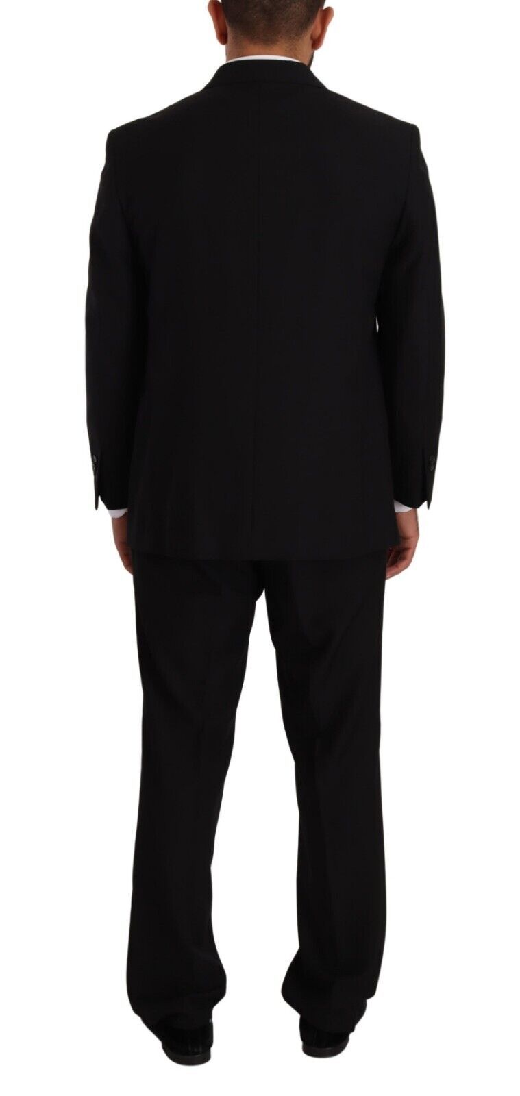 Domenico Tagliente Elegant Two-Piece Black Suit Ensemble