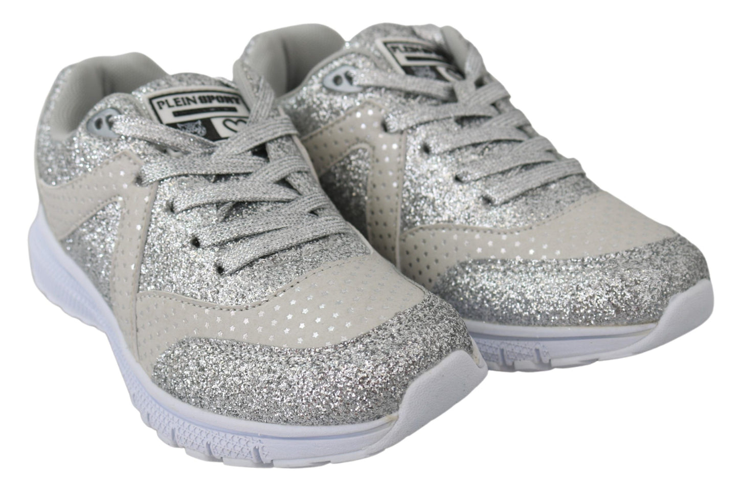 Plein Sport Chic Silver Runner Jasmines Sneakers