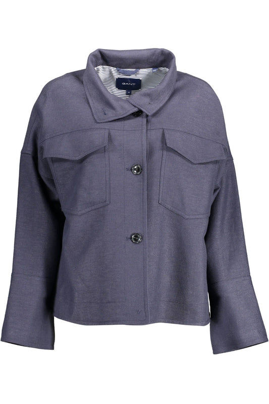 Gant Blue Viscose Women Jacket