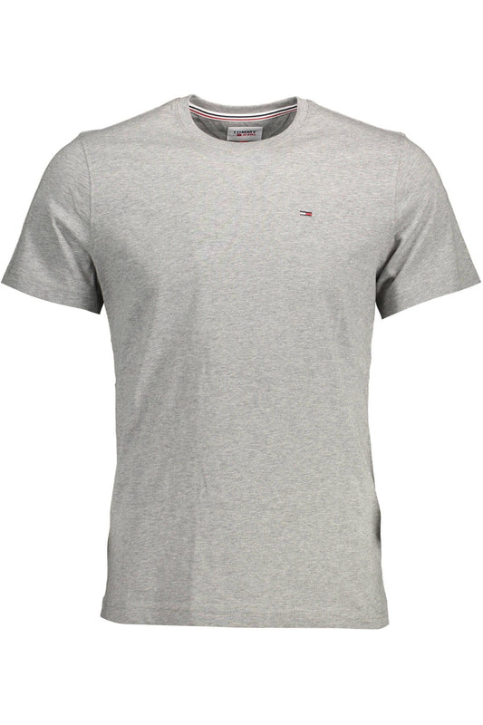 Tommy Hilfiger Gray Cotton Men T-Shirt