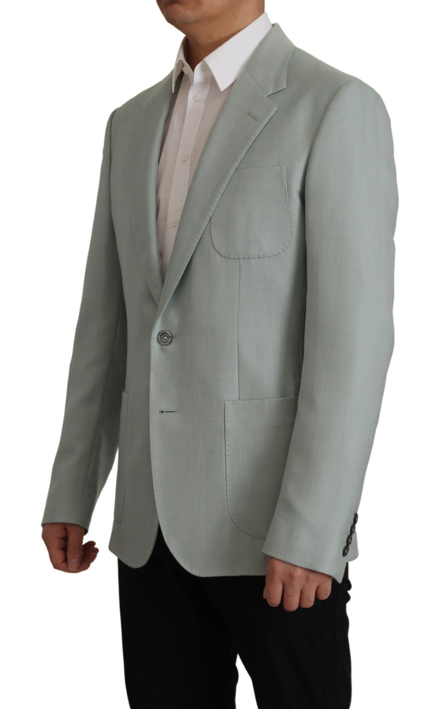 Dolce & Gabbana Elegant Slim Fit Cashmere Silk Blazer Jacket