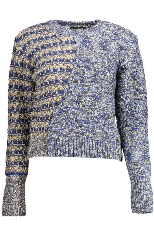 Desigual Blue Polyamide Women Sweater