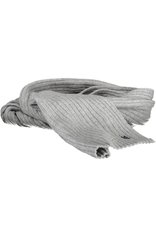 U.S. POLO ASSN. Gray Wool Men Scarf