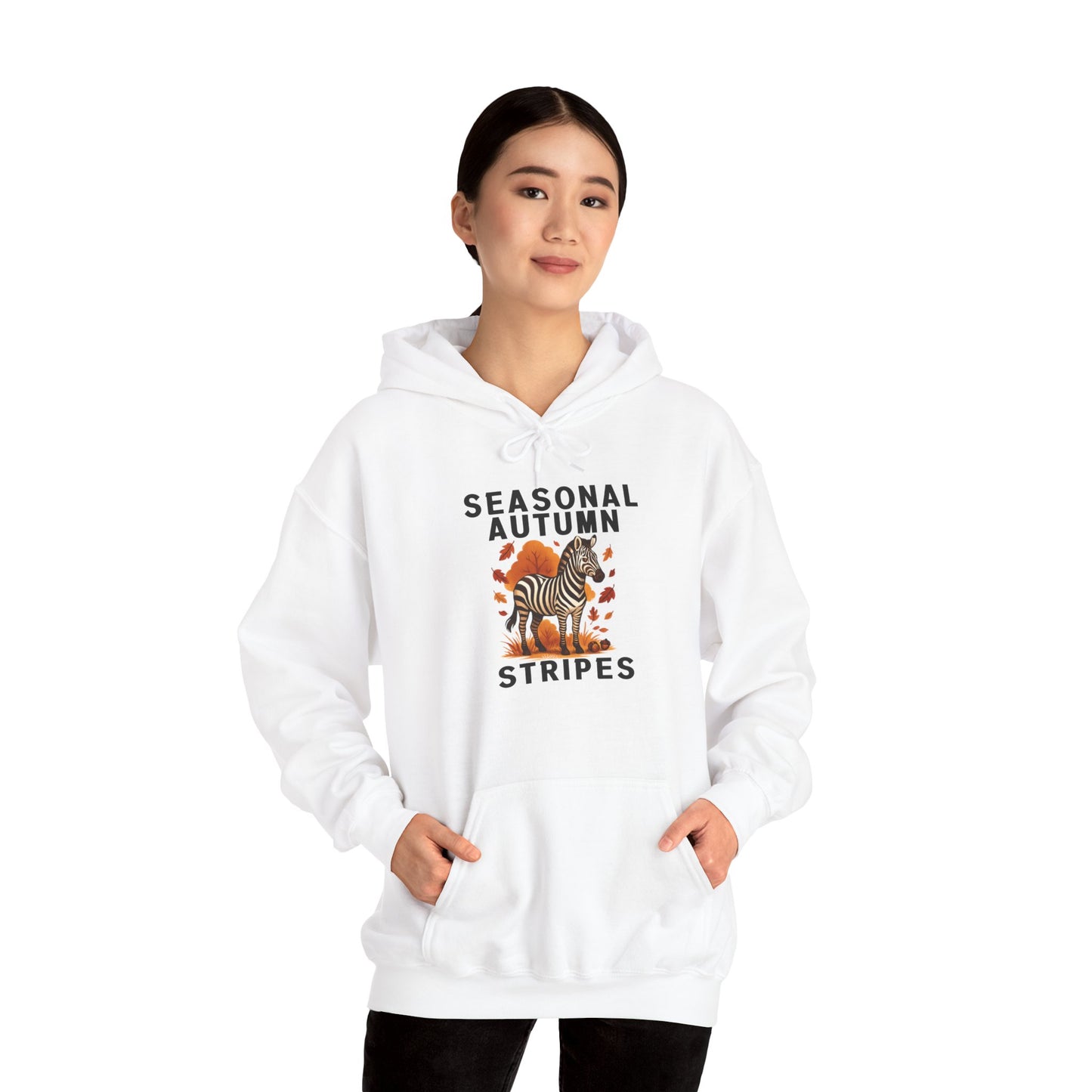 Seasonal Autumn Stripes – Zebra Hoodie