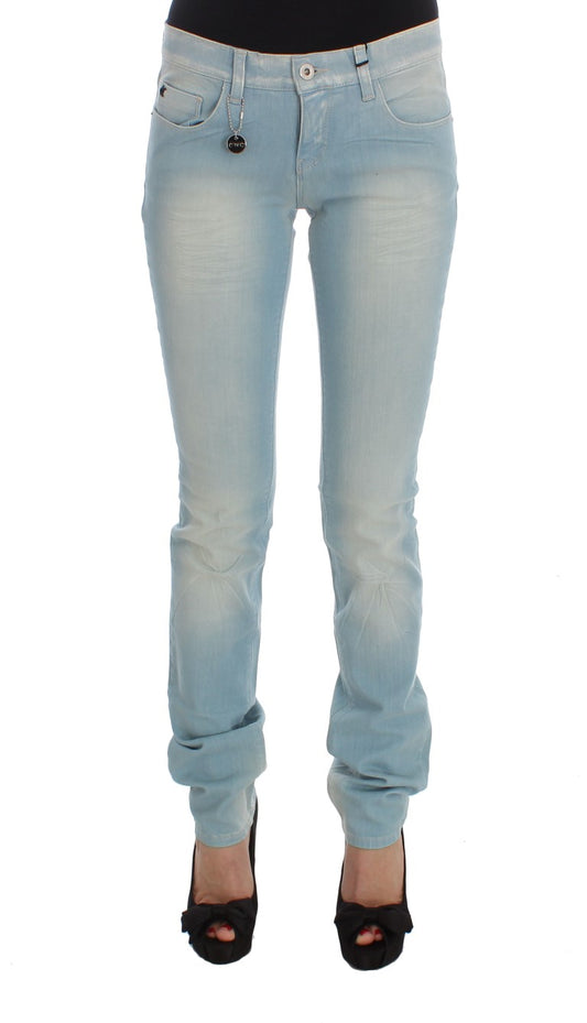 Costume National Chic Super Slim Blue Jeans