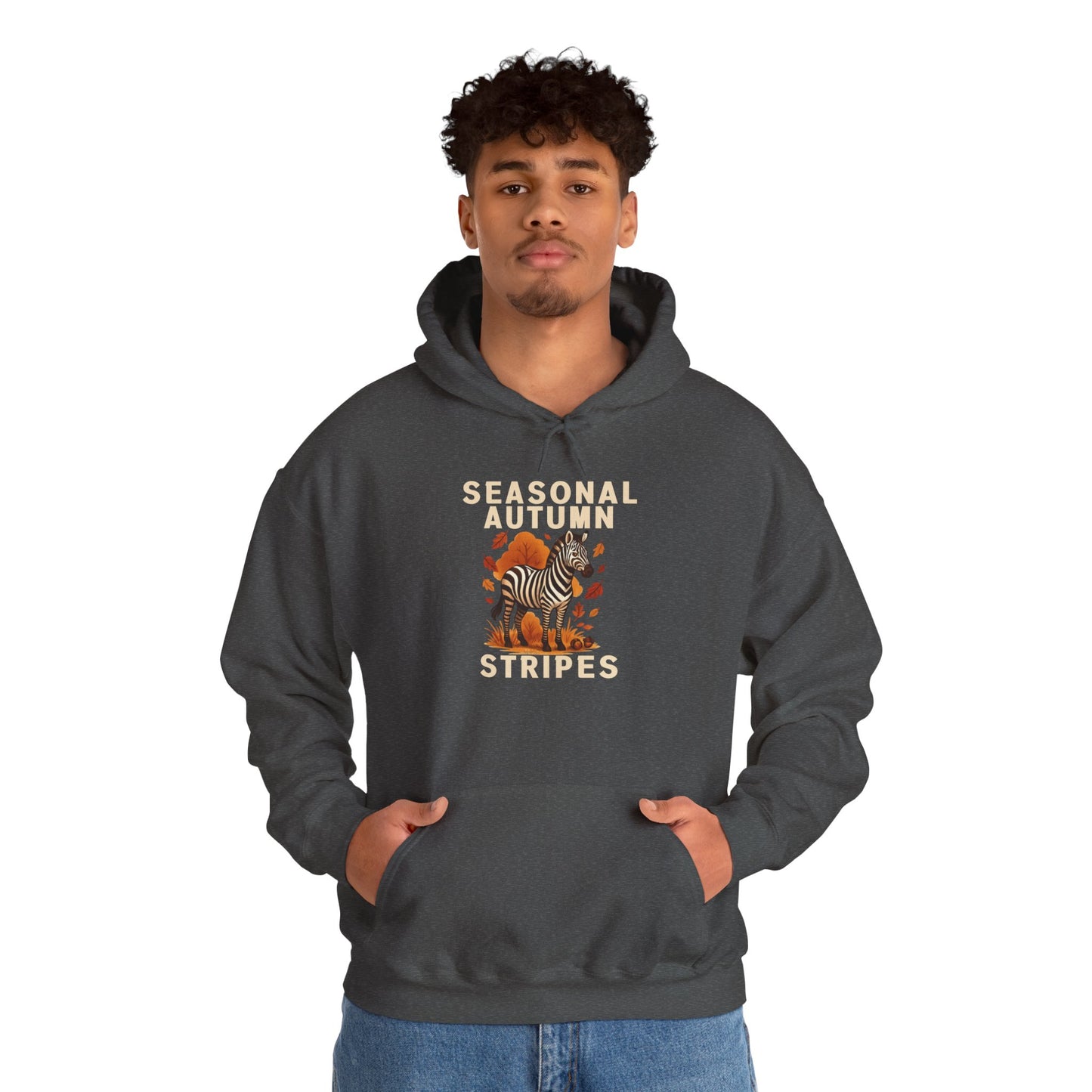 Seasonal Autumn Stripes – Zebra Hoodie