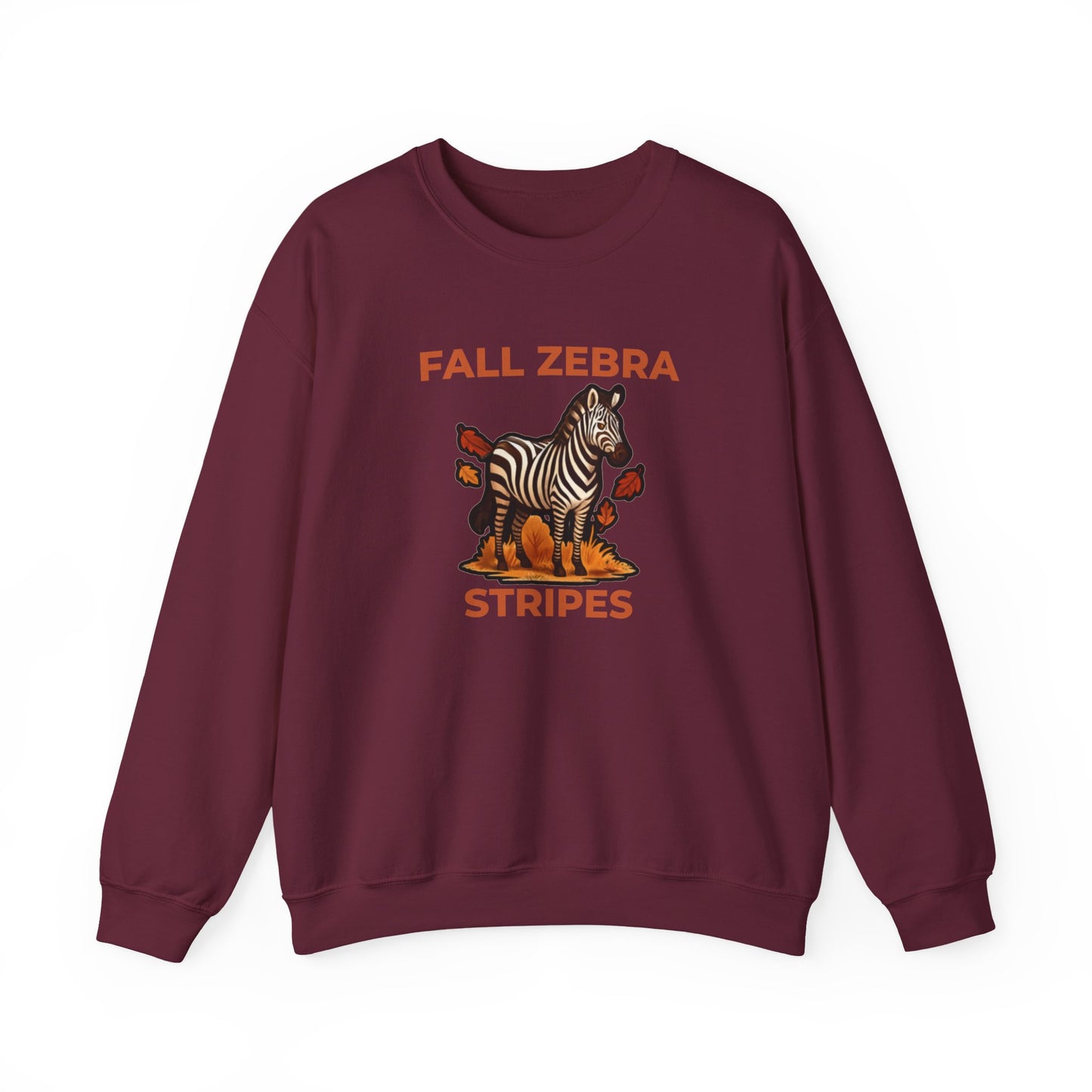 Fall Zebra Stripes Sweatshirt – Cozy Sweatshirt