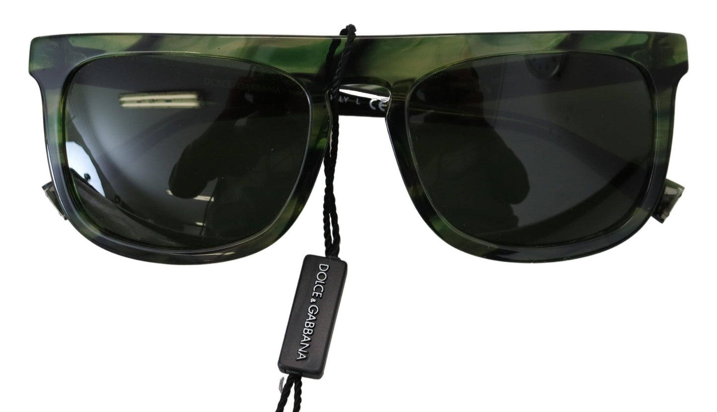 Dolce & Gabbana Chic Green Acetate Women's Sunglasses