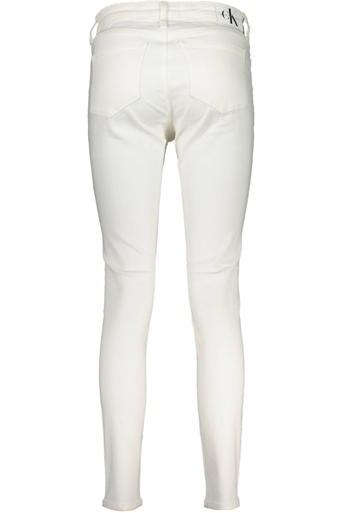 Calvin Klein White Cotton Women Jeans