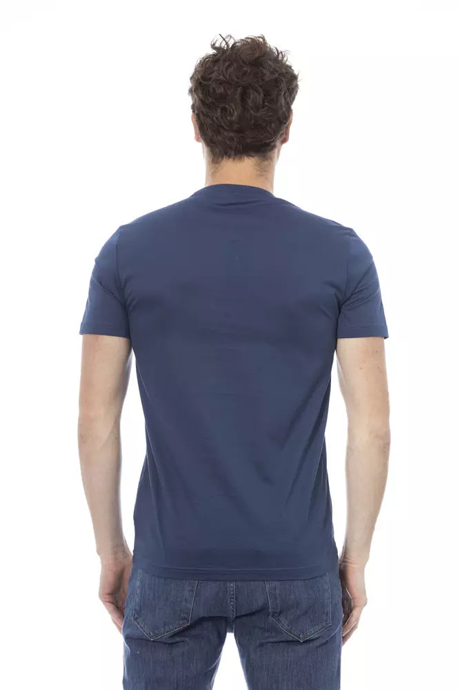 Baldinini Trend Blue Cotton Men T-Shirt