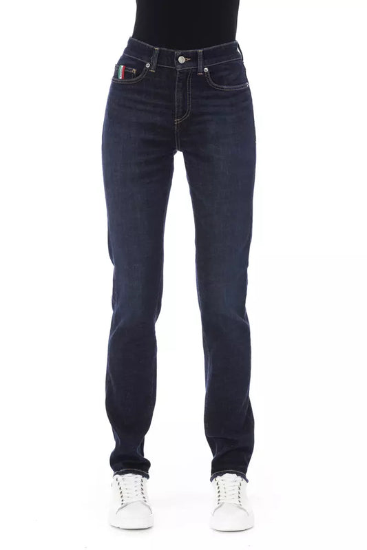 Baldinini Trend Blue Cotton Women Jeans