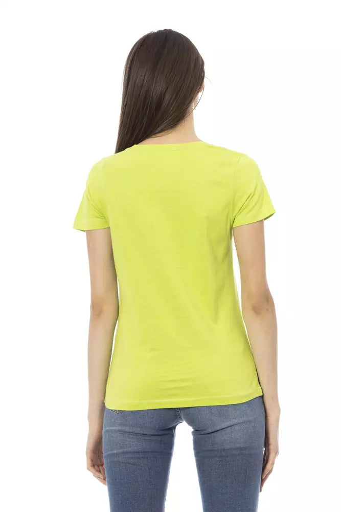 Trussardi Action Green Cotton Women Top