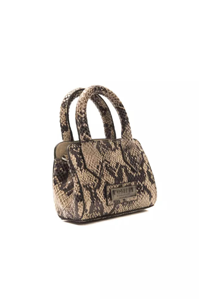 Pompei Donatella Brown Leather Women Mini Handbag