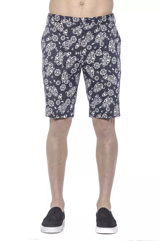 PT Torino Blue Cotton Men's Bermuda Short