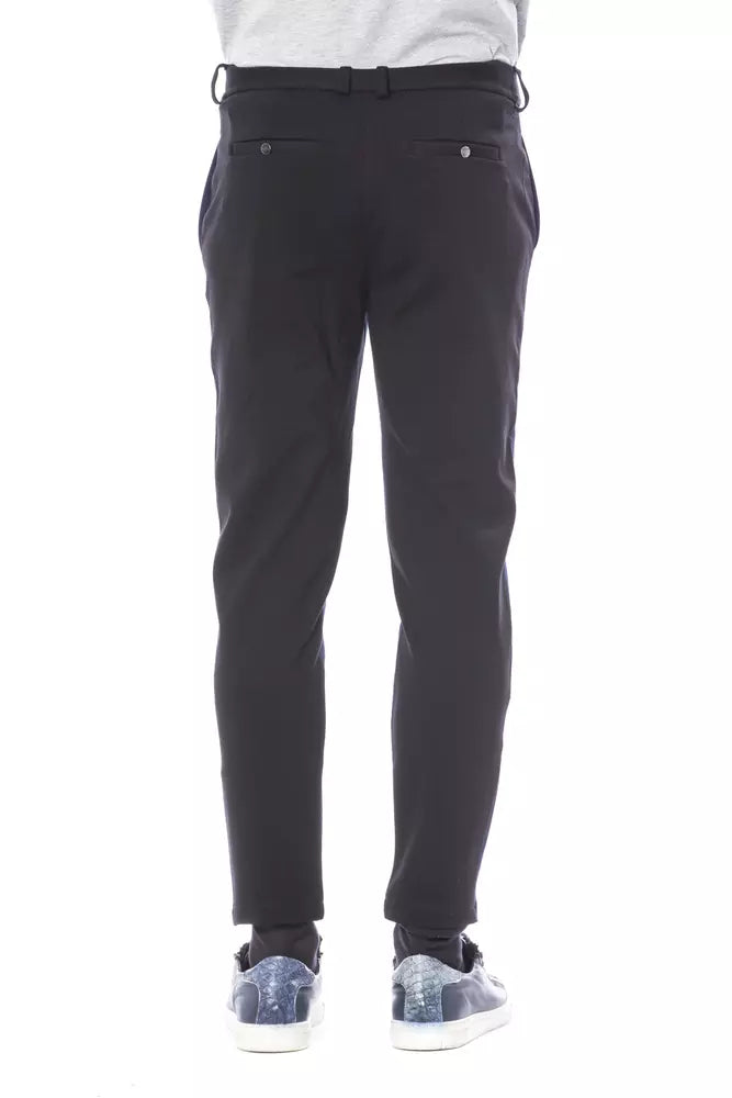 Verri Blue Viscose Men Pant