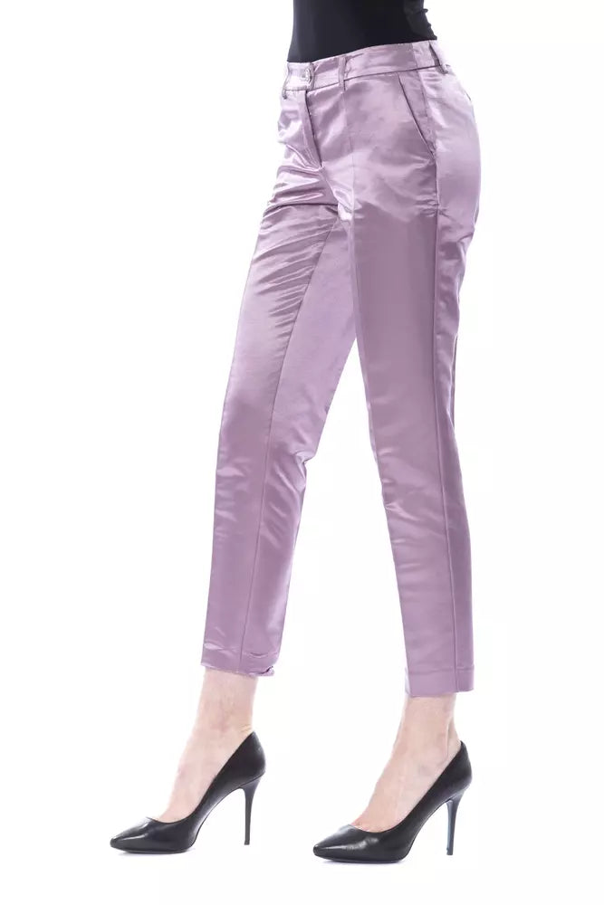 BYBLOS Purple Cotton Women Pants