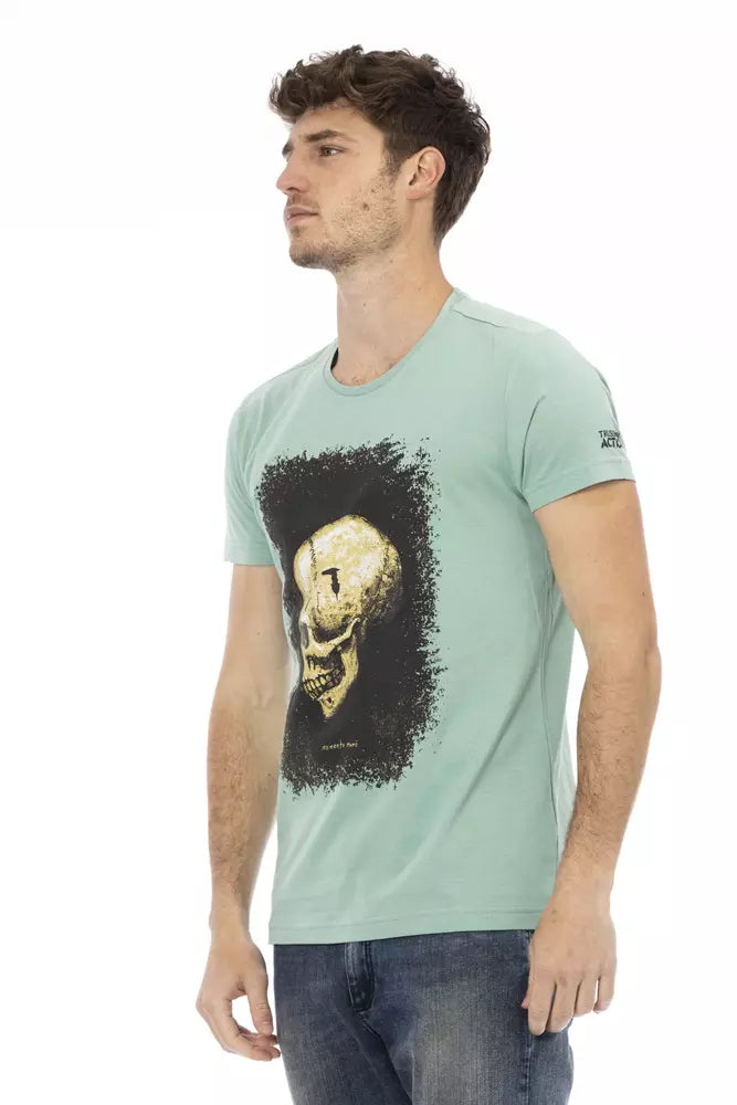 Trussardi Action Green Cotton Men TShirt