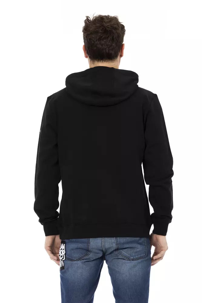 Automobili Lamborghini Black Cotton Men's Hooded Sweatshirt