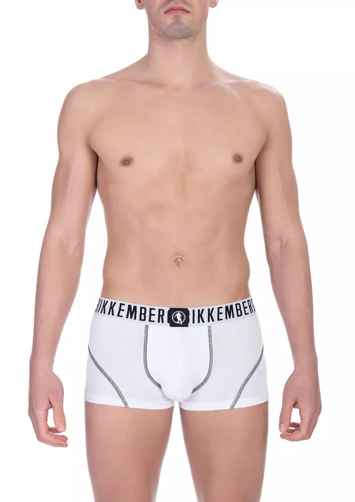 Bikkembergs White Cotton Men's Trunk