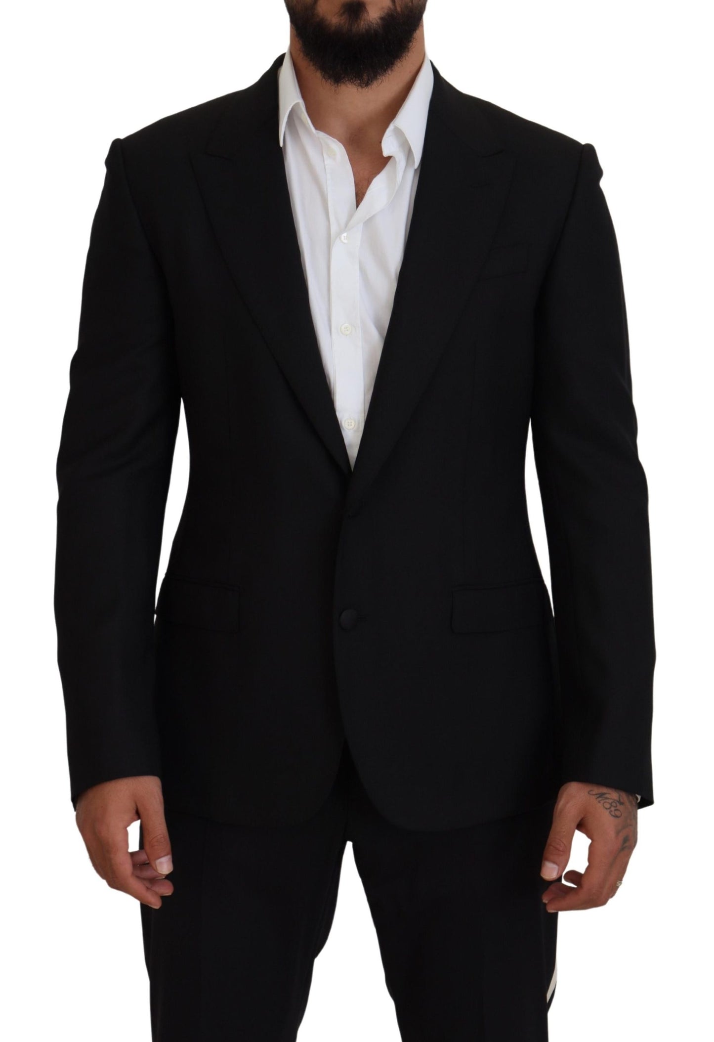 Dolce & Gabbana Elegant Single-Breasted Wool Blend Blazer