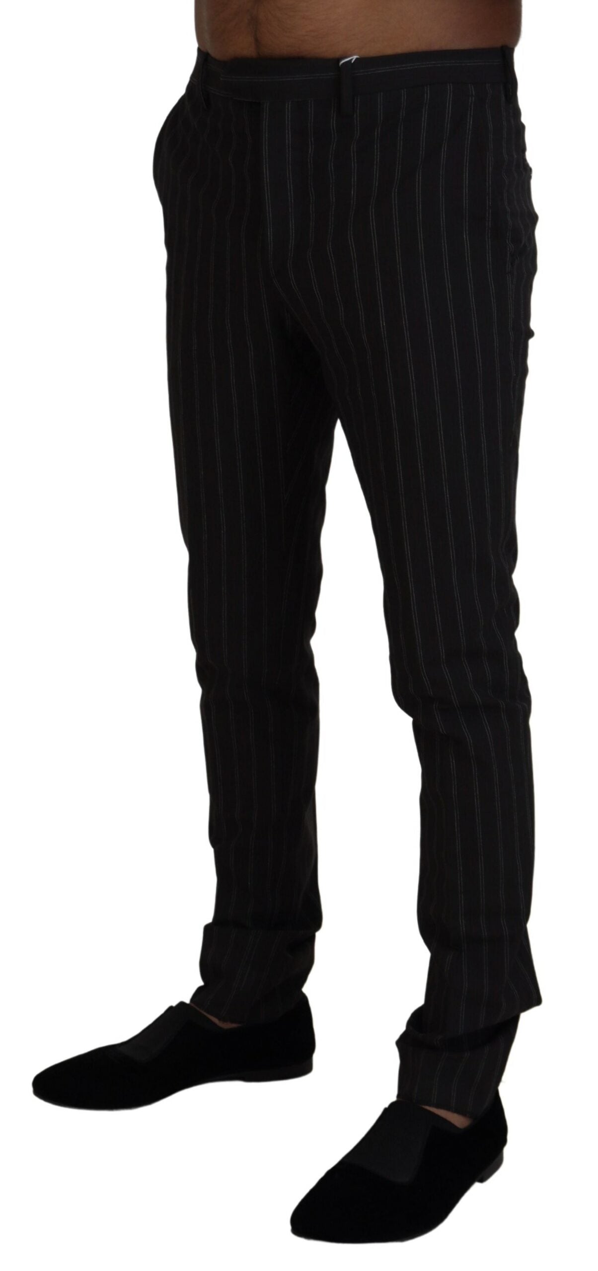 BENCIVENGA Elegant Striped Viscose Dress Pants for Men