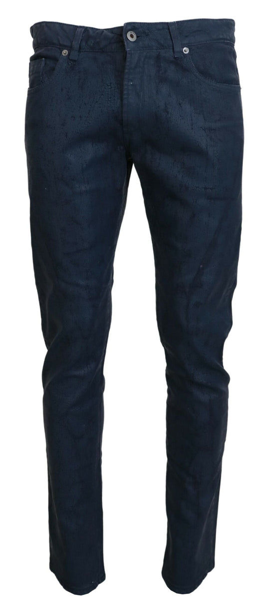 Exte Chic Tapered Blue Denim Jeans