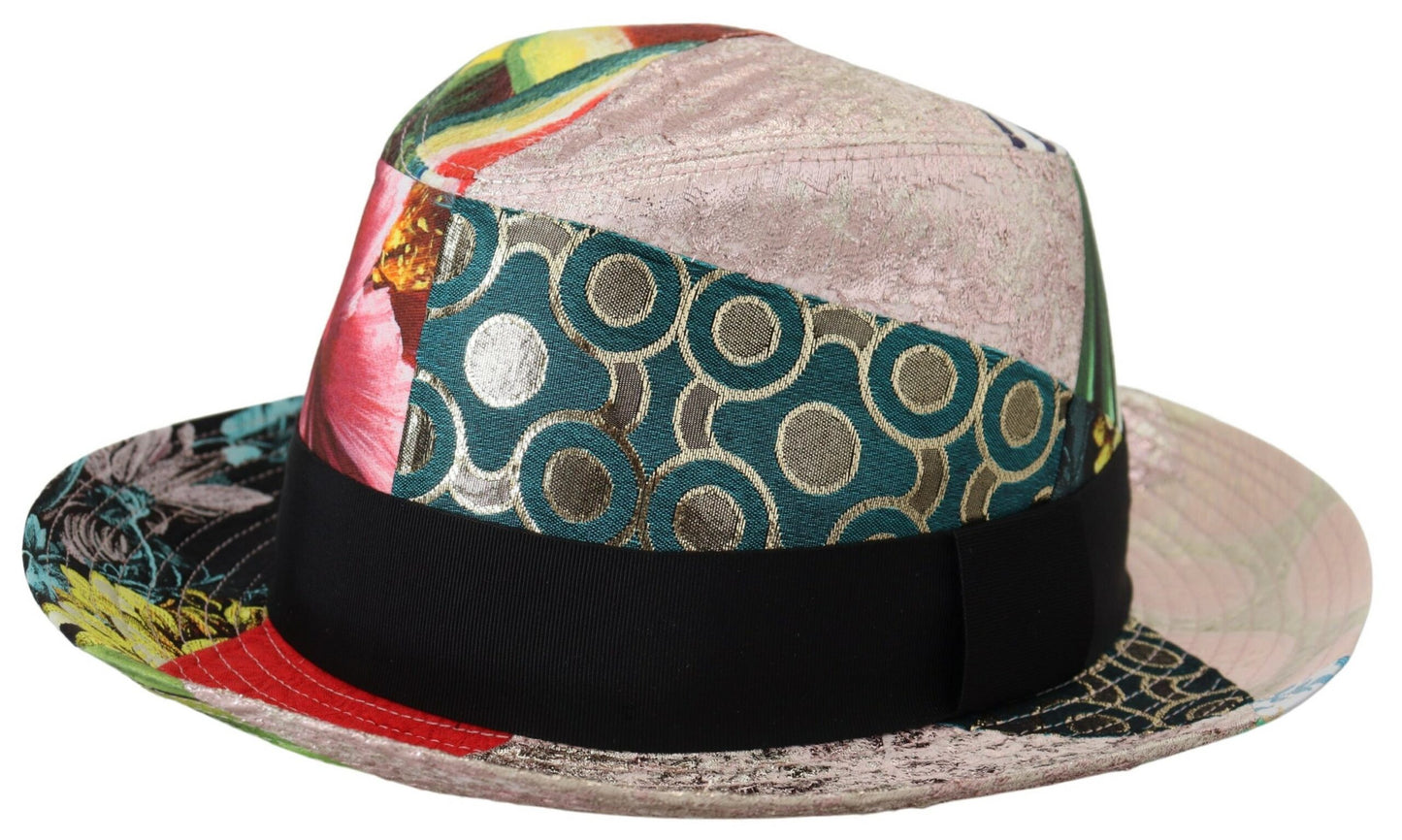 Dolce & Gabbana Eclectic Chic Multicolor Fedora Cap