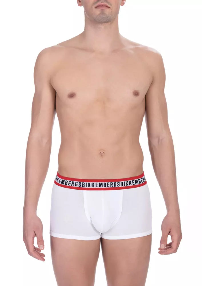 Bikkembergs White Cotton Men's Trunk