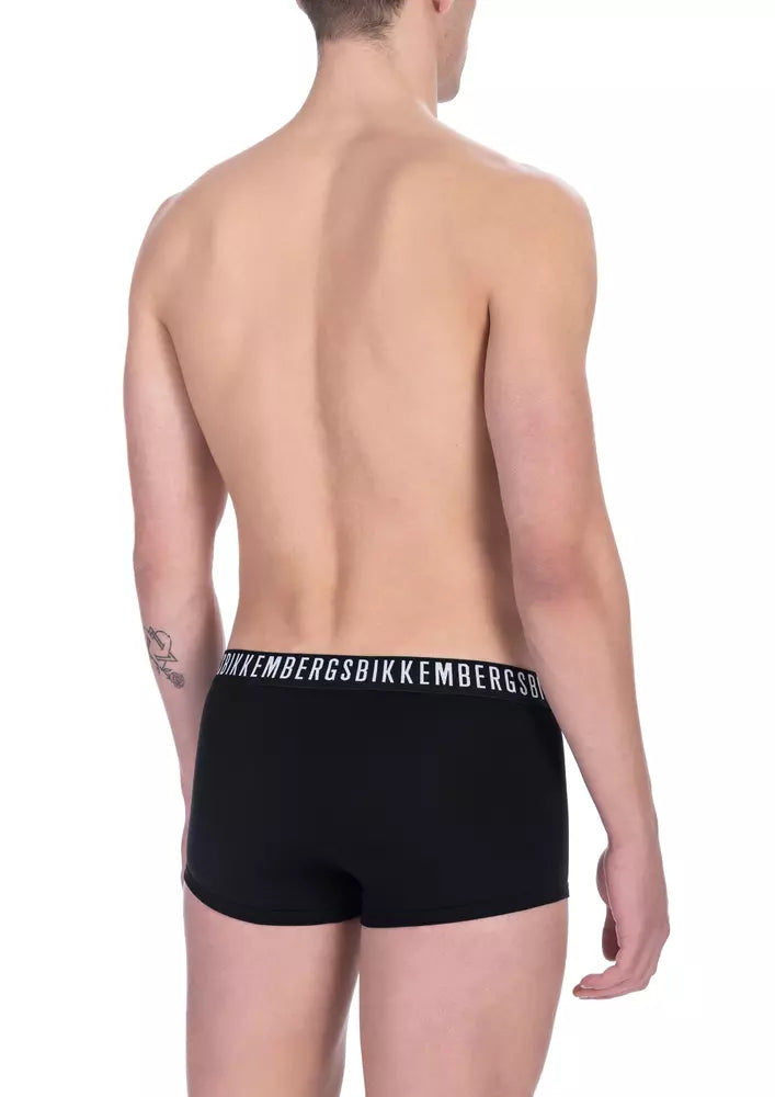 Bikkembergs Black Cotton Men's Trunk Underwear