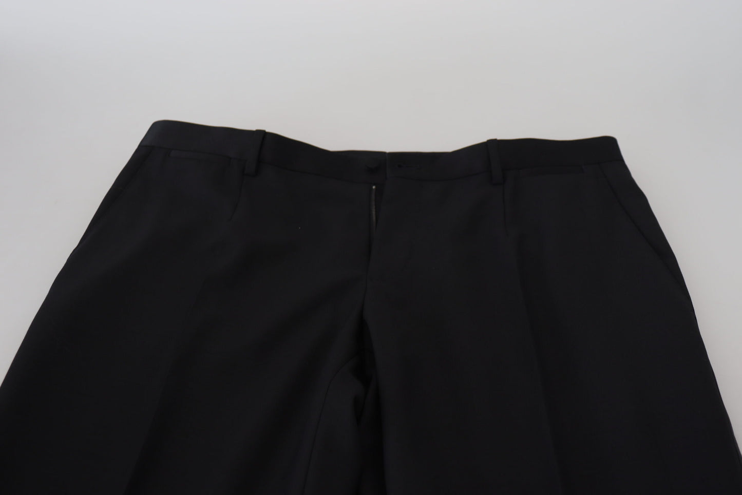 Dolce & Gabbana Elegant Black Dress Pants from Virgin Wool Blend