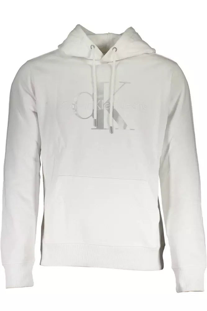 Calvin Klein White Cotton Men Sweater