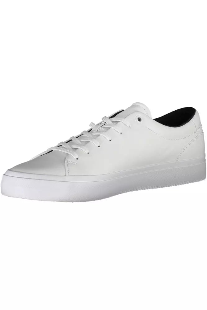 Tommy Hilfiger White Leather Men Sneaker