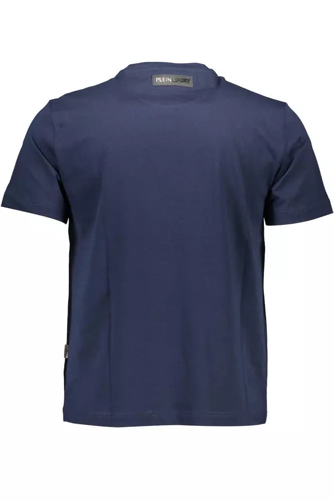 Plein Sport Blue Cotton Men T-Shirt