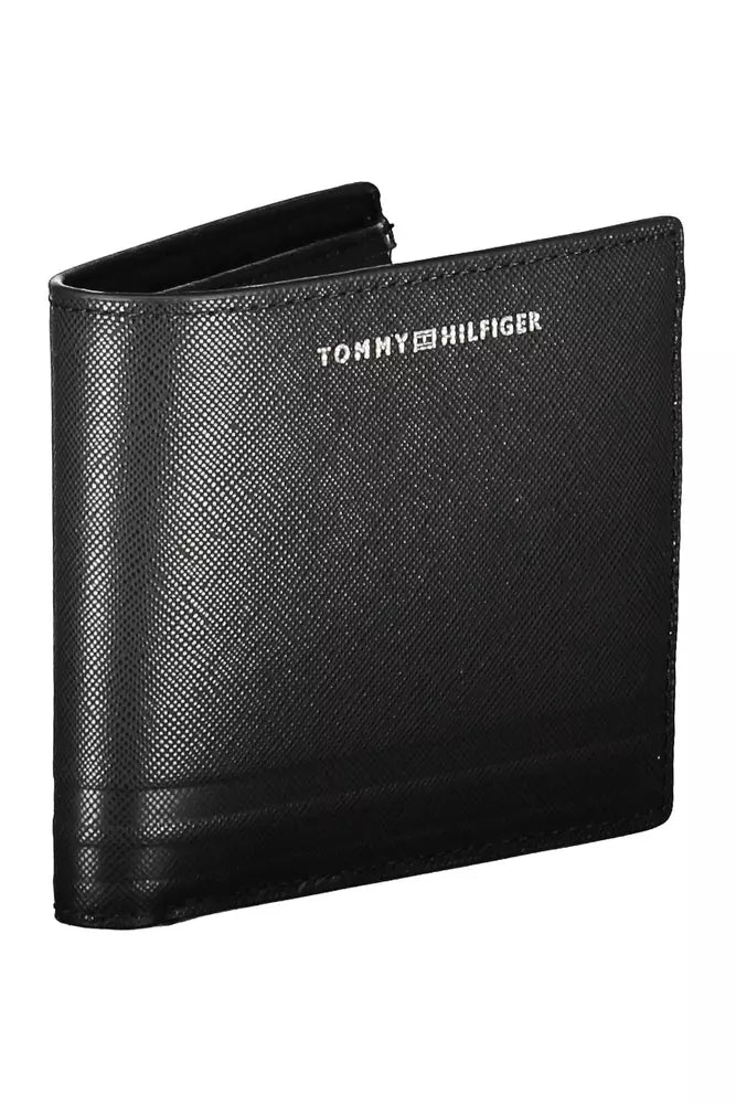 Tommy Hilfiger Black Leather Men Wallet